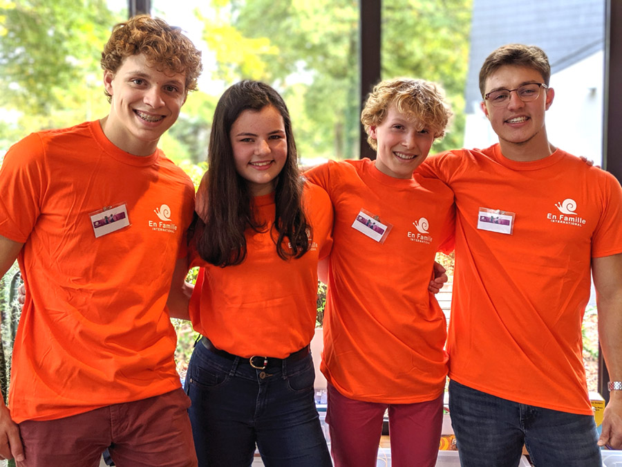 Four of EFI's exchange students